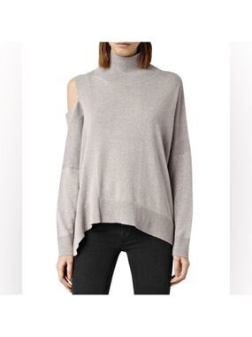 AllSaints Cecily Coco Mock Neck Sweater M